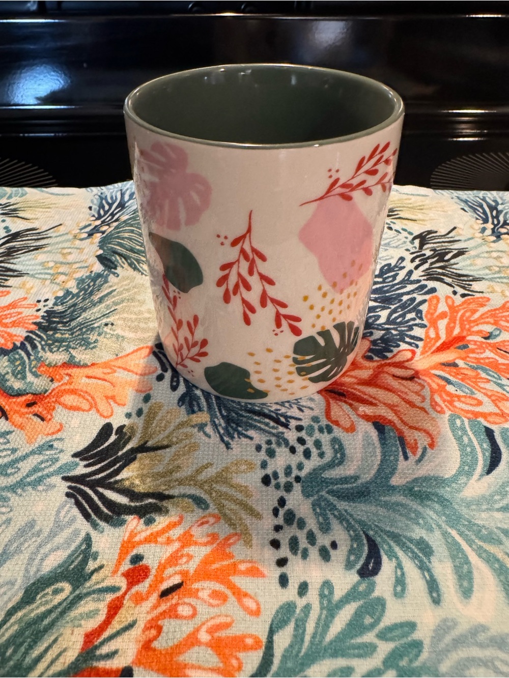 Parker Lane Ceramic Floral Pattern Cup